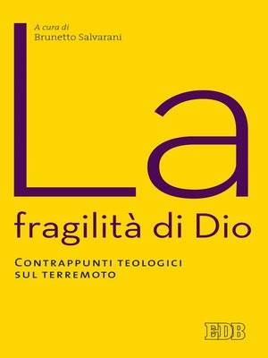 cover image of La fragilità di Dio